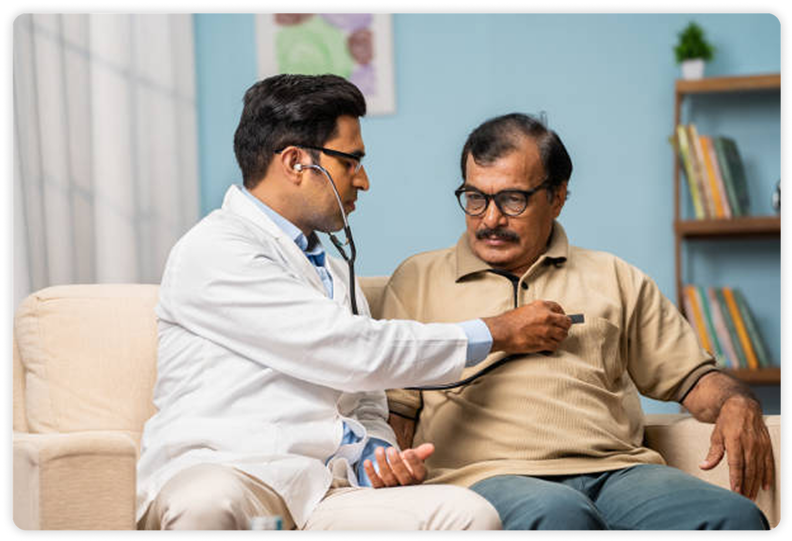 Doctor consulting patient